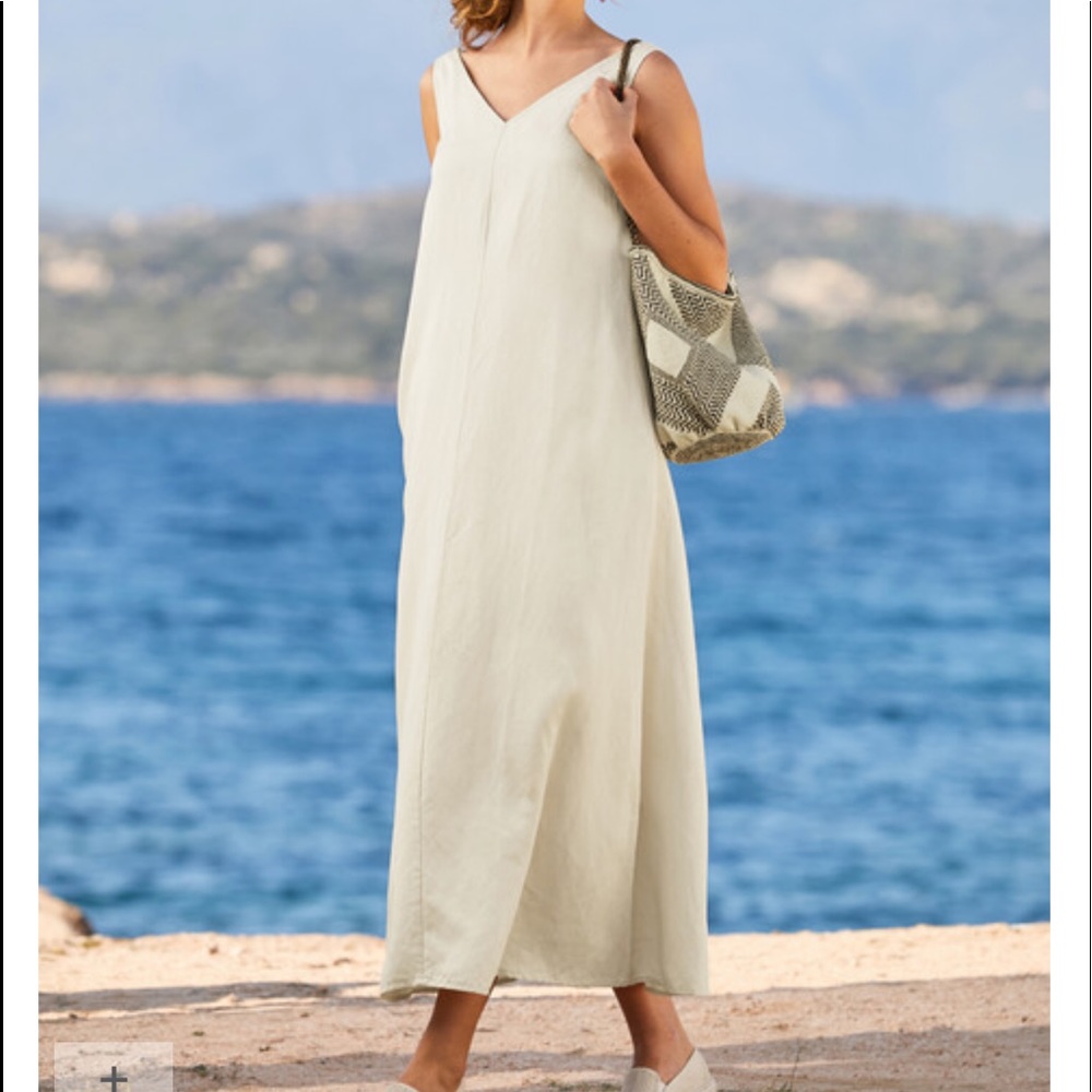 BLACK Sailcloth Linen Dress Perfect condition